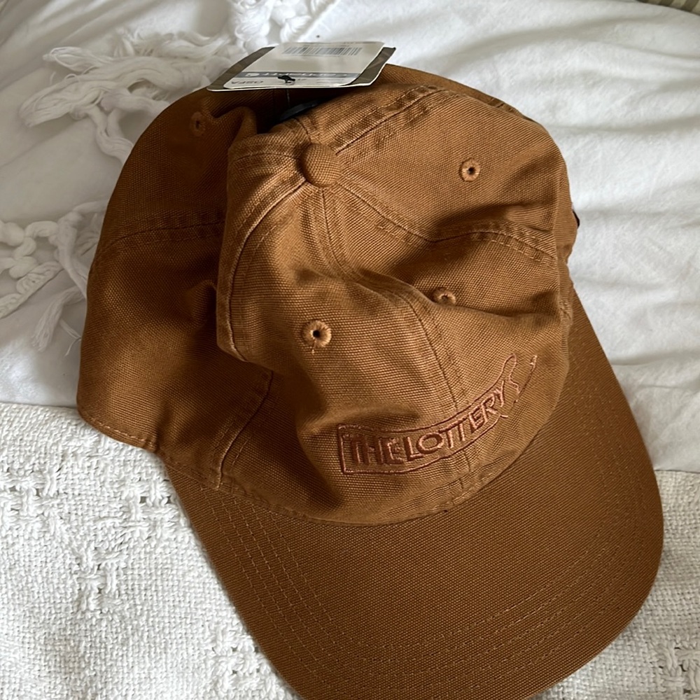 Carhartt trad hat the lottery tan NWT
